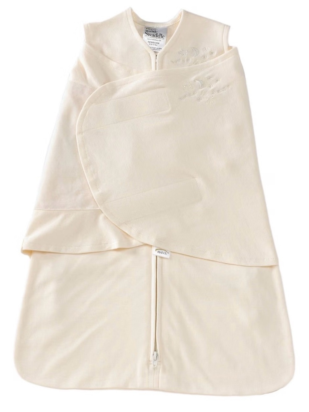 2x BNWOT Halo Cream Swaddle Sleep Sacks
